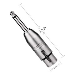 High-Quality XLR Female to 1/4″ TRS Audio Adapter – Noise-Free Performance
