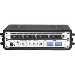 2U Rack Case 19″ Solid Waterproof Dustproof Flight Case 2 Space Shock Mount Rack