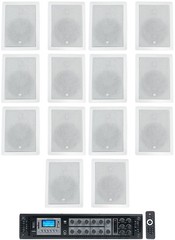 (14) JBL Control 126 WT 6.5″ 30w Commercial 70v In-Wall Speakers+Amplifier
