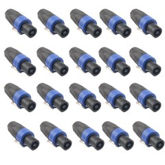 20PC NL4FX NL4FC 4Pole Locking SpeakON Cable Connector Replacement for Neutrik