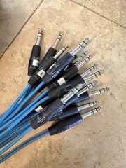 Elite Core Helical Shield Snake Cable XLR Female 1/4″ TRS Blue Black 16 Channel