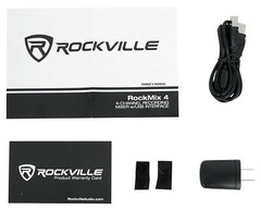 Rockville RockMix 4 Channel Pro Recording Mixer/Interface w/EQ+(2) Dynamic Mics