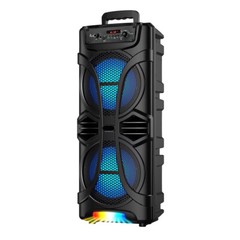 6800W Dual 8 Inch Woofer Bluetooth Speaker System Portable Party Mic FM TWS USB