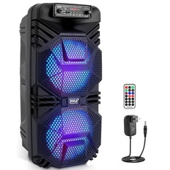 Pyle Bluetooth PA Speaker System – 600W Rechargeable Outdoor Black