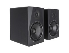 (2) Rockville APM8B 8″ 250W Powered USB Studio Monitor Speakers+Wall Brackets