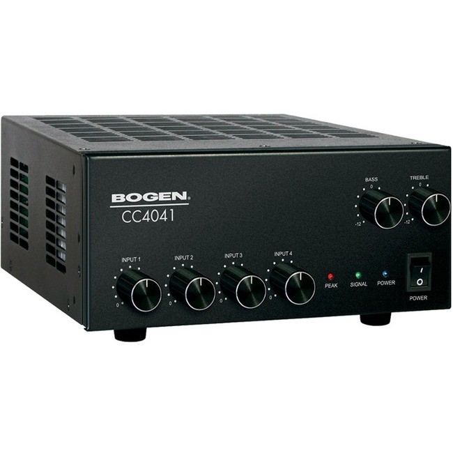 Bogen CC4041 40W 4-Input Commercial Amplifier with Priority Level Control