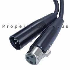 4pack 25ft foot 3 pin XLR male to female shielded balanced powered speaker cable