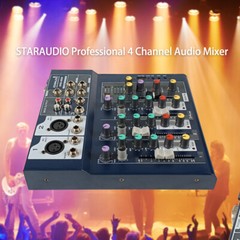 4-Channel Audio Mini Mixer System Studio Bar USB Recording Stage Mixing Console