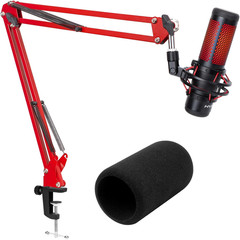 Hyper x QuadCast Boom Arm – Upgraded Red Boom Arm for HyperX QuadCast with Qu…