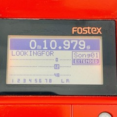 Fostex MR-8 Digital Multi-Track Recorder Red w/ Power Adapter TESTED Please Read