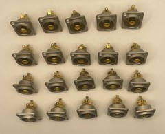 Neutrik NF2D-4 – Phono socket in nickel D-shape housing – 20 Pack