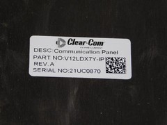 Clear Com V-24-L-7-D V Series Iris 2RU 24 Key Lever Display Intercom Panel USA