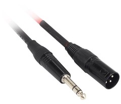2 Rockville RCXMB30-R Red 30′ Male REAN XLR to 1/4“ TRS Balanced Cables