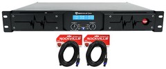 Rockville D14 7000w Peak/2000w RMS 2 Channel Power Amplifier Pro/DJ Amp+Cables