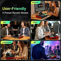Dual Microphone Podcast Bundle for 2 – Condenser Mics, Mixer
