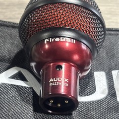 AUDIX Fireball Dynamic Harmonica Microphone and Harp Mic – Black/Red