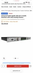 Universal Audio Apollo x8p Gen 2 Rackmount Audio Interface, Apollo Series