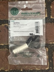 NEUTRIK NC4MX XLR Cable Connector Male 4 Pole