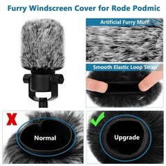 Windscreen Pop Filter Compatible with Rode Podmic, Mic cover for podmic