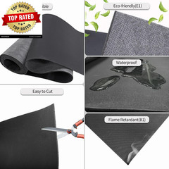 Mass Loaded Vinyl Sound Proof Barrier, 1 Lb/Sqft, 1 X 8 Feet MLV Insulation Shee