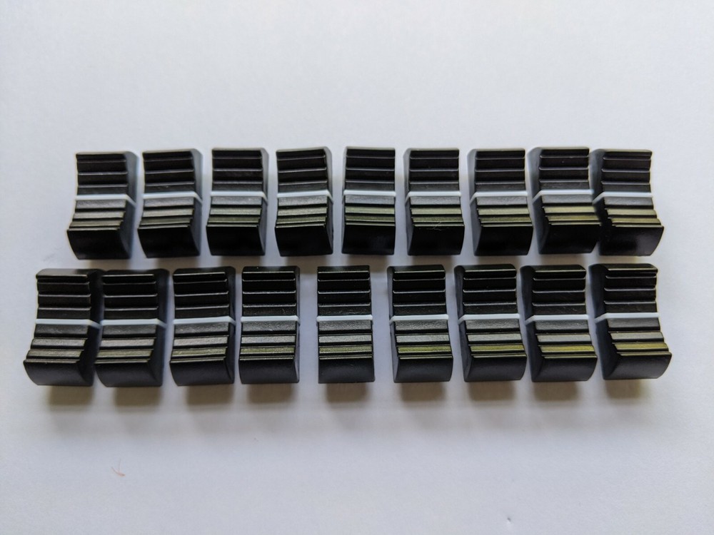 Set of 18 Fader Knobs for Korg D3200 Multi Track Recorder Mixer Slider Caps