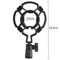 2-Pack Microphone Shock Mount Clip Universal Mic Shock Mounts Holder Anti-Vibrat