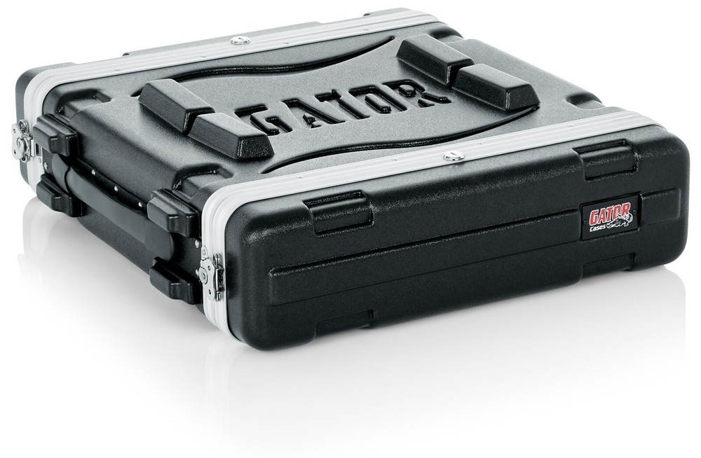 Gator Lightweight Molded 2U Rack Case with Heavy Duty Latches (GR-2L)