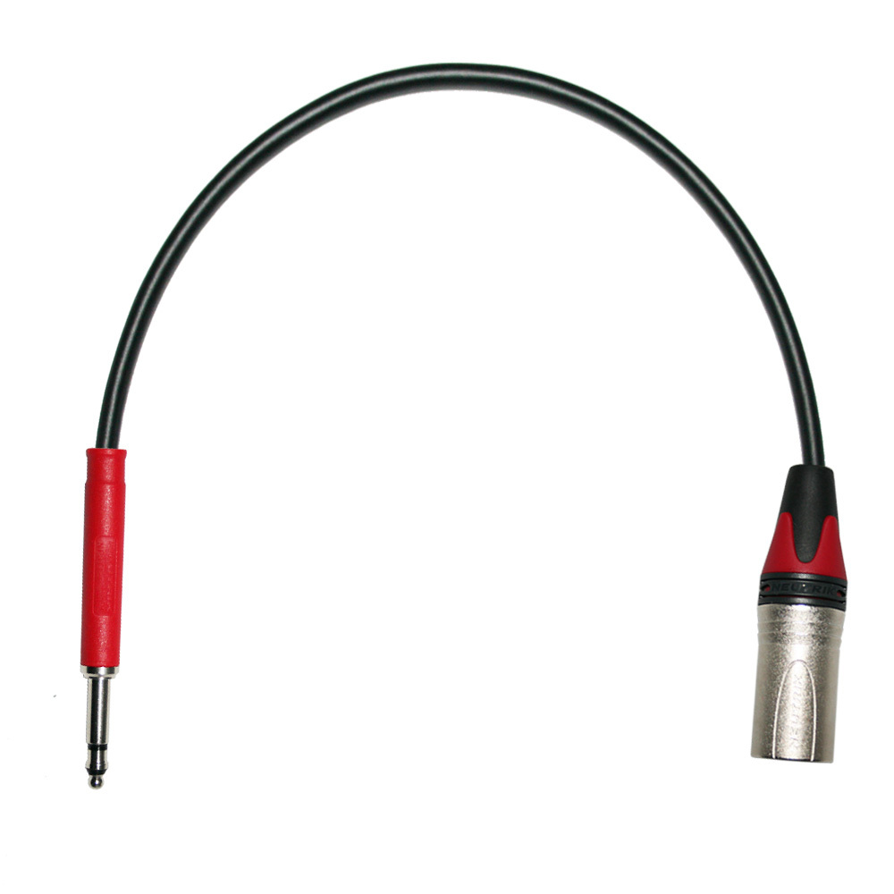 Neutrik TT Bantam Jack to Balanced Male XLR Lead. Van Damme Patch Cable