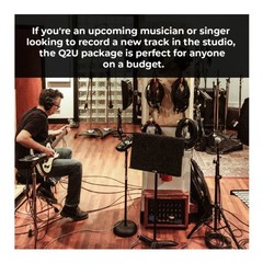 Samson Q2U Dynamic USB Mic Shockmounts Boom Arms Pop Filters 3 pack