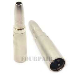 3-Pin XLR Male to 1/4″ 6.35mm TRS Stereo Female Jack Audio Cable Mic DJ Adapter