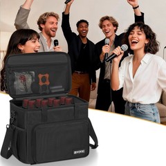 Protective 8-Slot Microphone Bag – Stylish Oxford Fabric with Removable Foam
