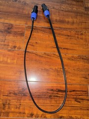 3ft NL4FC 4 Pole Male Speakon Connector 2 Conductor Audio Carvin Speaker Cable