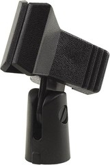 Microphone Clip Black Plastic Clothespin-Style