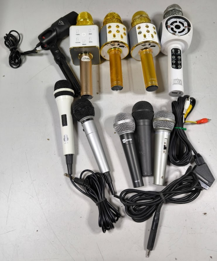 LOT OF 10 Various Brands & Models Microphone Used Working