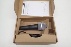 Amazon Basics Dynamic Vocal Microphone with Cable for Podcasting, Recording etc