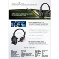 SYNCO XTalk X1 X2 X3 X5 1148ft Wireless Intercom Headset System 2.4G Full Duplex