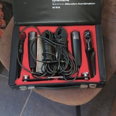 M 818 Dynamic Stereo Microphone Combination Wired 1/4in TS Black