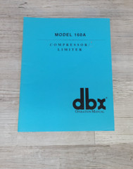 dbx Model 160A Compressor Limiter Operation Manual