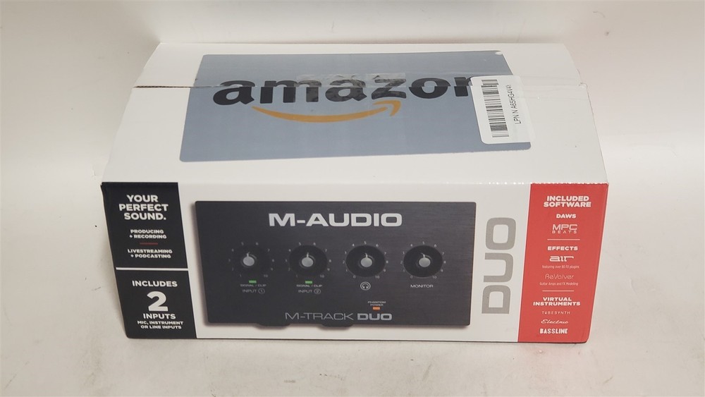 M-AUDIO M-Track Duo USB Audio Interface for Recording, Streaming and Podcasting