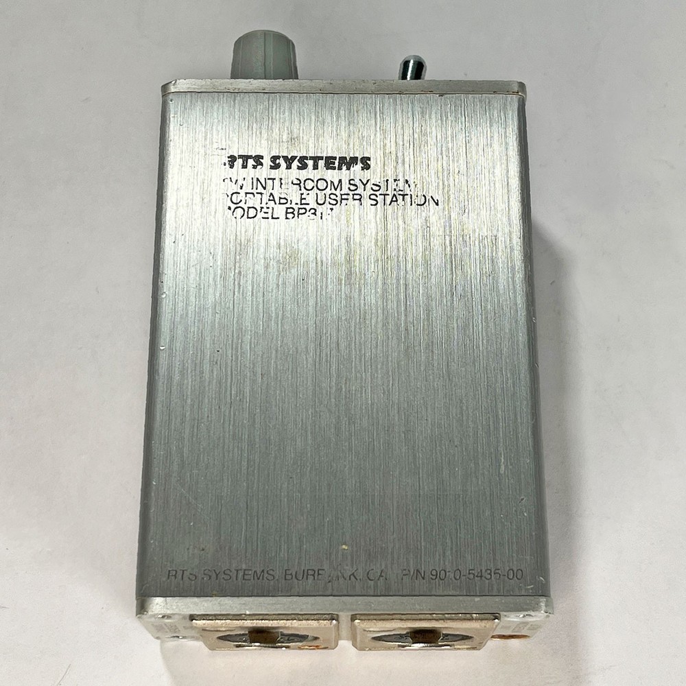 RTS BP-317 Single Channel Beltpack, aluminum finish