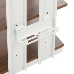4-Tier AV Media Stereo Stand Console With Storage Shelves Holder Load 110.23lbs