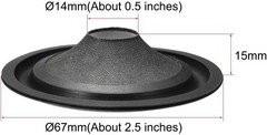 2.5″ Paper Speaker Cone Subwoofer with Rubber Surround – Durable & Dynamic Sound