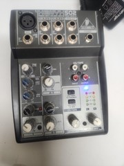 Behringer XENYX 502 Premium 5 Input 2 Bus Mixer Has Power Supply Included