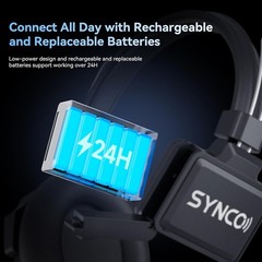 SYNCO XTALK XPro5 X5 Wireless Headset Intercom System 2.4GHz 1640FT/500M 5pcs