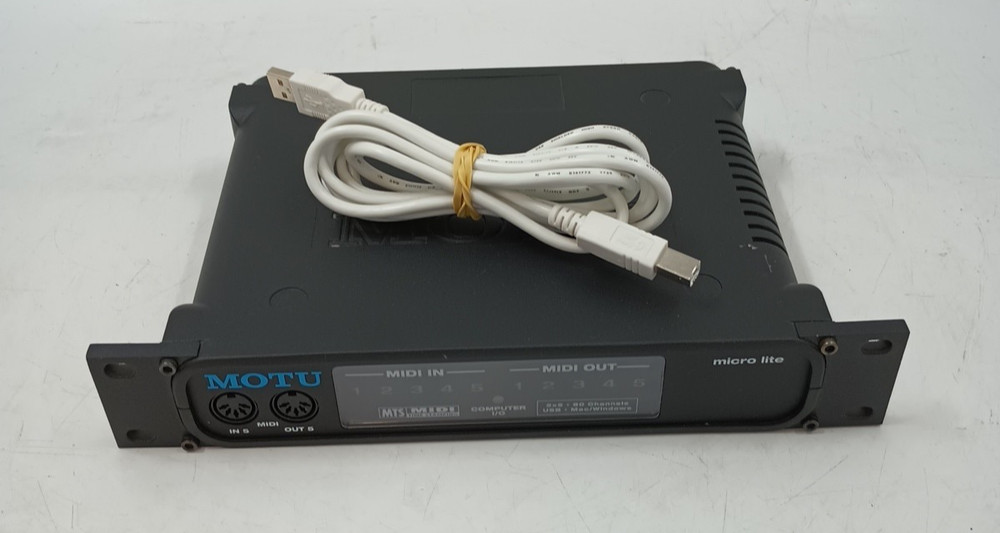 MOTU MicroLite 5×5 USB MIDI Interface – Power Tested Only – AS-IS EB-20270