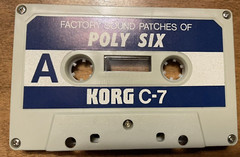 Korg C-7 Factory Sound Patches of Poly-Six – Factory Presets – RARE