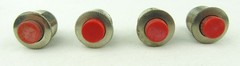 Switchcraft 903 Push Button Switch Red, Set of 4 – Used, Free Ship