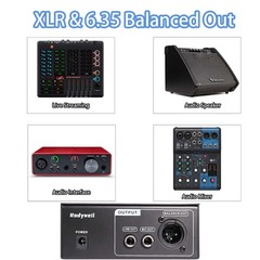 Microphone Preamp with 75db Gain and 48V Phantom Power for Dynamic Mics