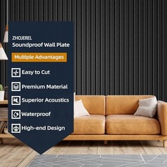 10 Pack Sound Proof Foam Panels for Walls 47.2″x23.6″ Large 10 Pack Black