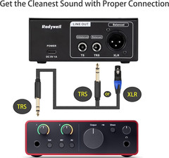 2026 RO03 Mic Preamp, 120dB EIN, Low Noise, XLR/TRS Out, 48V Phantom Power